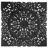 Balinese-Black-Queen-Size-Recycled-Teak-Wood-Headboard-Front-View