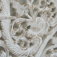 Recycled-Teak-Wood-Oriental-Flower-Vintage-White-California-King-180-cm-Zoom