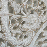 Recycled-Teak-Wood-Oriental-Flower-Vintage-White-California-King-180-cm-Zoom