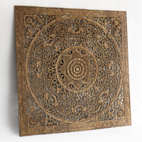 Teak-Wood-Recycled-Lotus-Flower-Headboard-Queen-Side