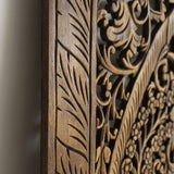 Teak-Wood-Recycled-Lotus-Flower-Headboard-Queen-Size-Zoom