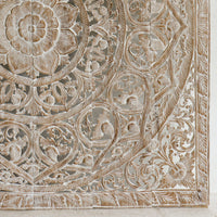 Recycled-Teak-Wood-Vintage-Beige-Lotus-Flower-Headboard-California-King-180-cm-Corner