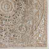 Recycled-Teak-Wood-Vintage-Beige-Lotus-Flower-Headboard-California-King-180-cm-Corner