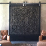 Teak-Wood-Recycled-Black-Lotus-California-King-180-cm-Headboard-Ambiance
