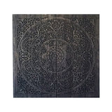 Teak-Wood-Recycled-Black-Lotus-California-King-180-cm-Headboard-front