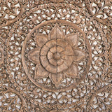 Teak-Wood-Recycled-Sacred-Lotus-California-King-180-cm-Flower