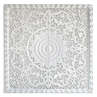 Teak-Wood-Recycled-Mandala-White-California-King-180-cm-Front
