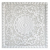Teak-Wood-Recycled-Mandala-White-California-King-180-cm-Front