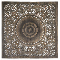 Reclaimed-Teak-Wood-Mandala-Rustic-California-King-180-cm-Front-View