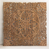 Teak-Wood-Recycled-Medallion-Nature-Queen-Size-Front
