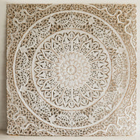 recycled-teak-wood-medallion-vintage-beige-headboard-california-king-180-cm-front