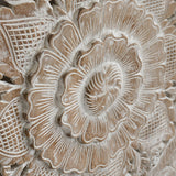 Recycled-Teak-Wood-Oriental-Vintage-Beige-California-King-180-cm-Flower