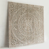 Recycled-Teak-Wood-Oriental-Vintage-Beige-California-King-180-cm-Side-View