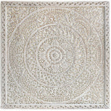  Teak-Wood-Recycled-Oriental-Vintage-White-California-King-180-cm-Front-View