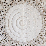  Recycled-Teak-Wood-Rosette-Vintage-White-California-King-180-cm-Flower