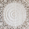  Recycled-Teak-Wood-Rosette-Vintage-White-California-King-180-cm-Flower