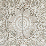  Recycled-Teak-Wood-Silhouette-Vintage-White-California-King-180-cm-Flower
