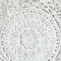 Teak-Wood-Tropical-Vintage-White-Standard-Headboard-flower-detail